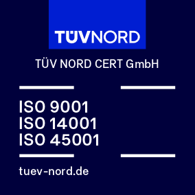 TUV NORD achievement image for ISO 9001, ISO 14001 and ISO 45001